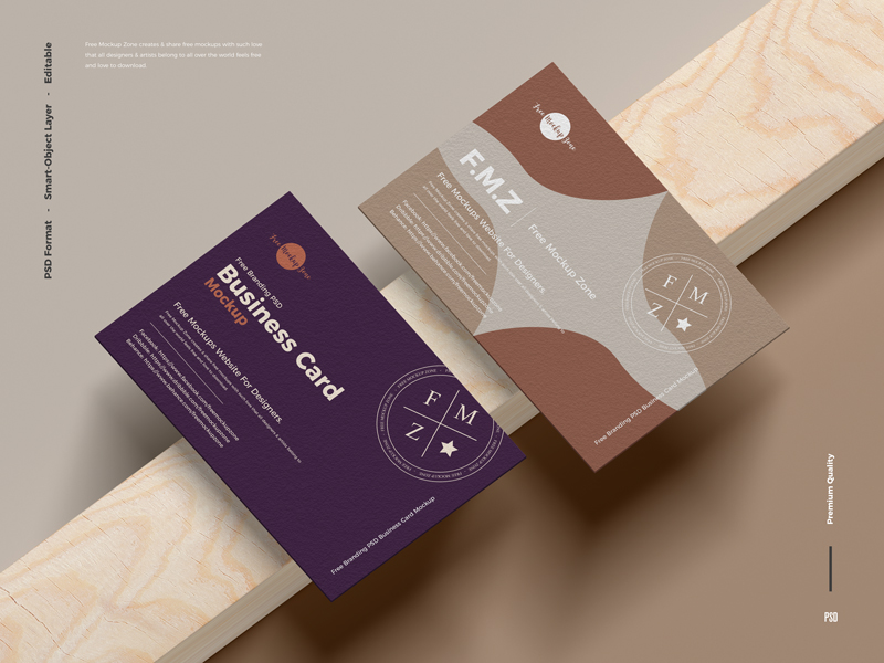 Branding PSD UK Size Business Card Mockup Free Download