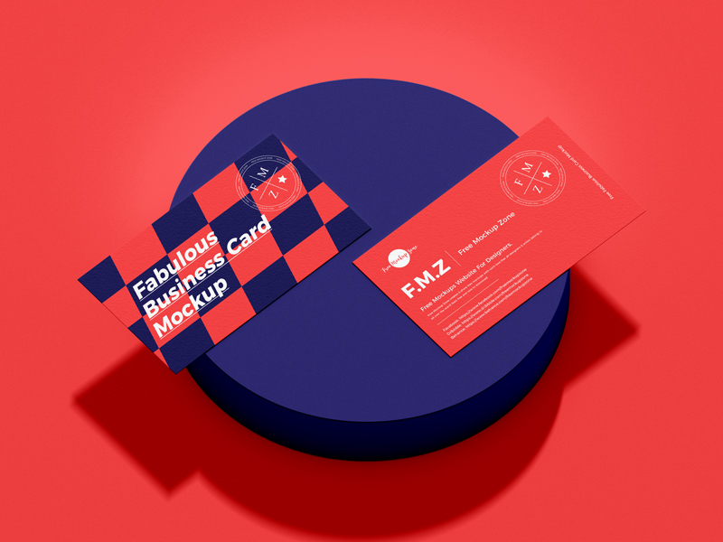Fabulous Business Card Mockup Free Download