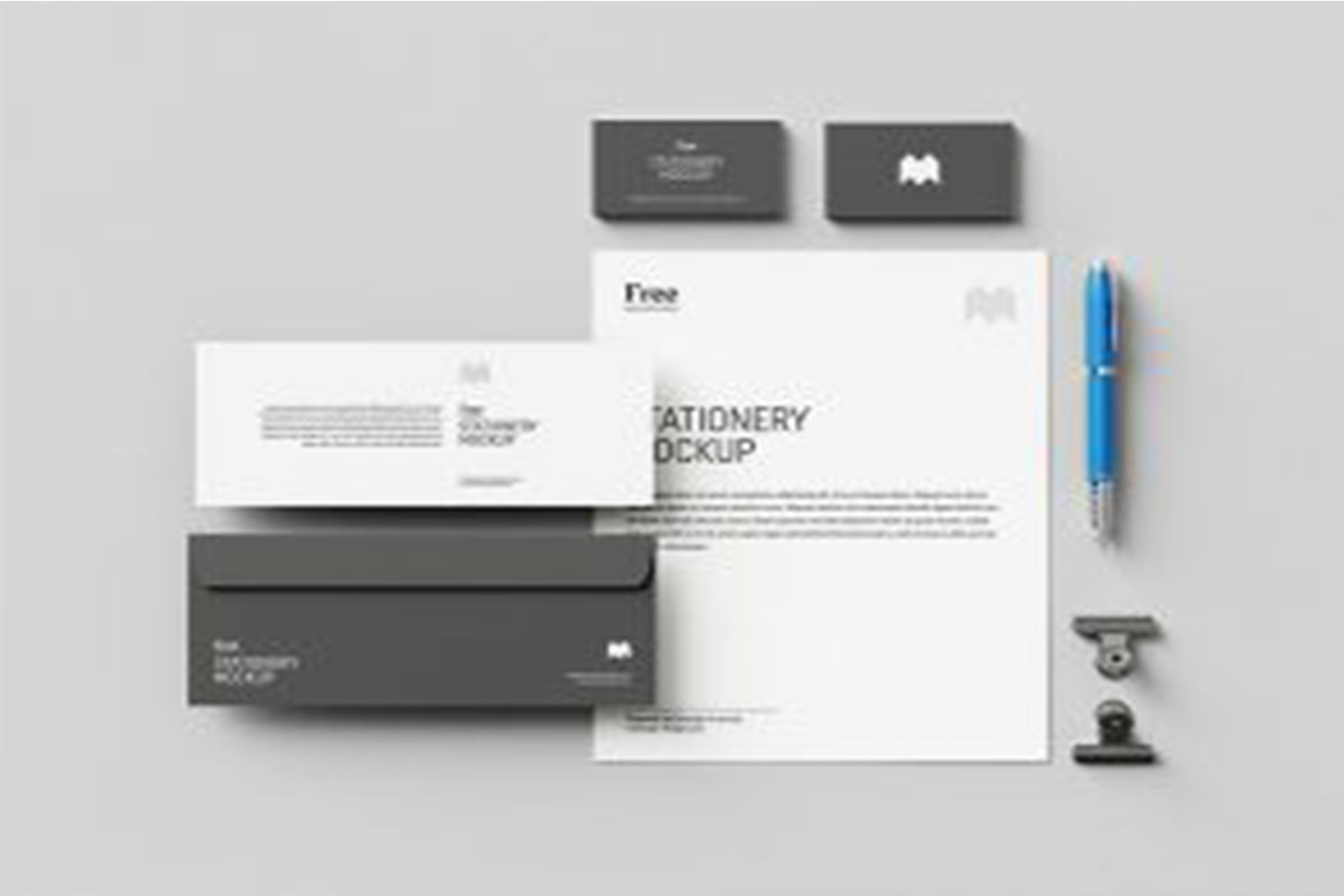 US Stationary Mockup free download